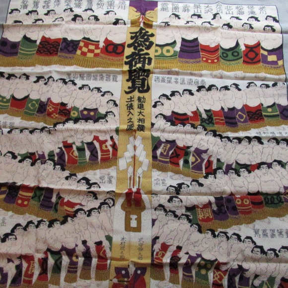 Authentic Japanese silk crepe scarf